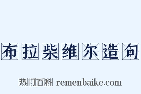 布拉柴维尔造句是什么意思的图片